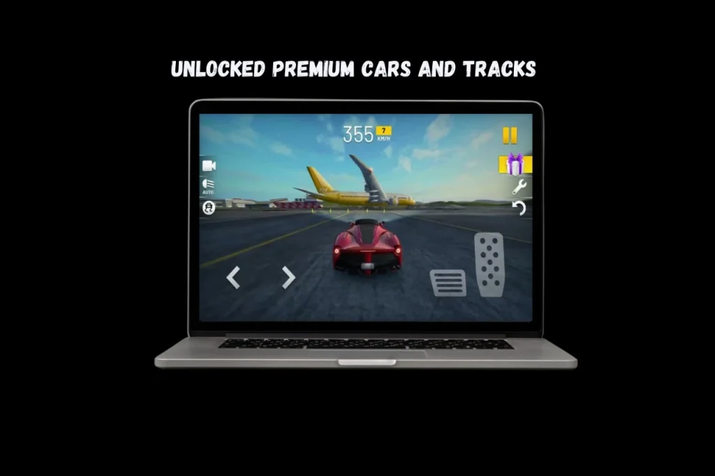 Unlocked premium car and tracks