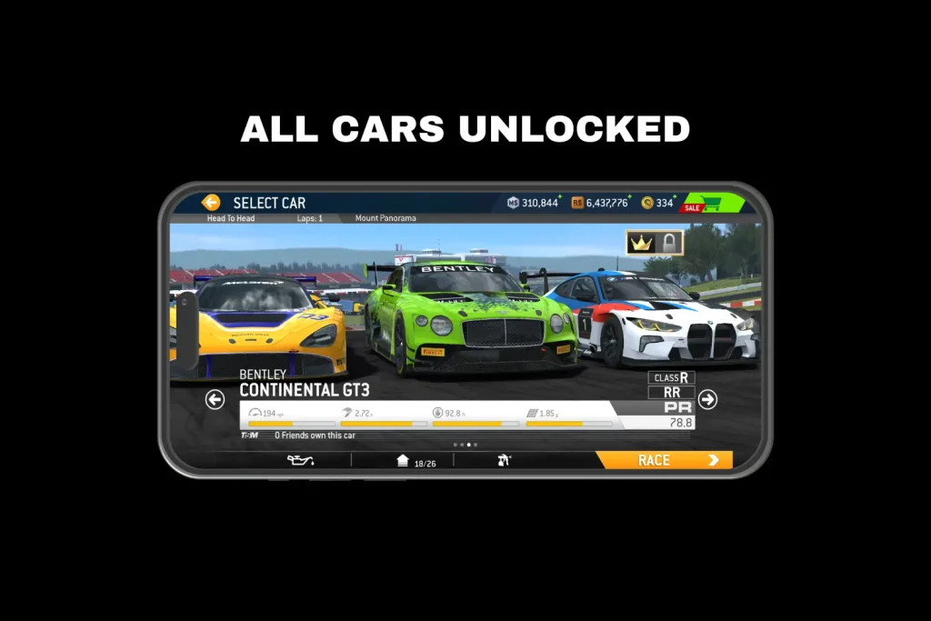 ALL CARS UNLOCKED